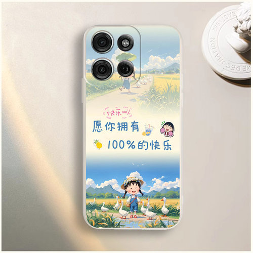 适用于摩托罗拉moto G86手机壳edge g86网红可爱小新卡通男女新款5G防摔全包软胶保护套