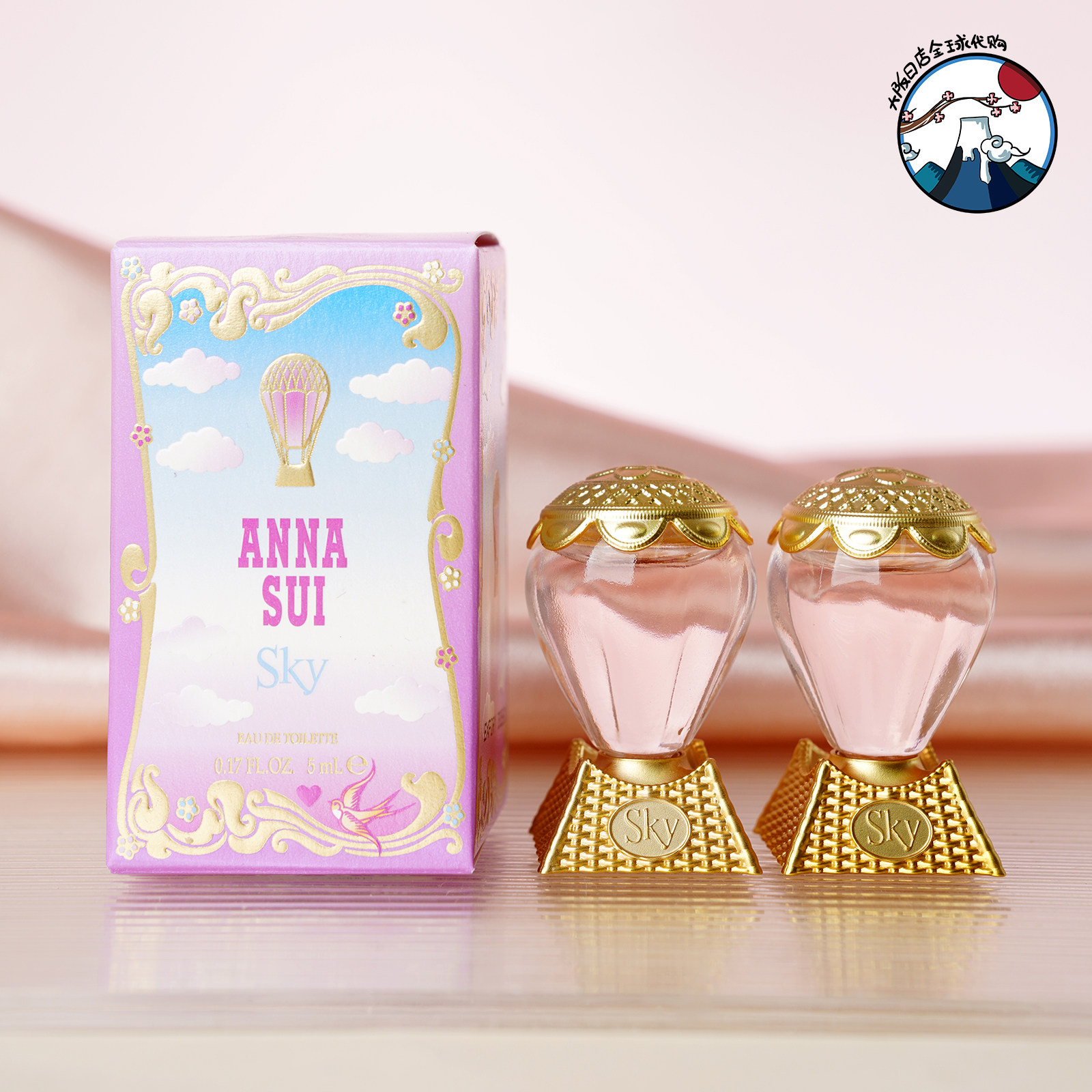 Anna Sui安娜苏香水套装Q版中样 筑梦人鱼天马粉翼许愿精灵5ml