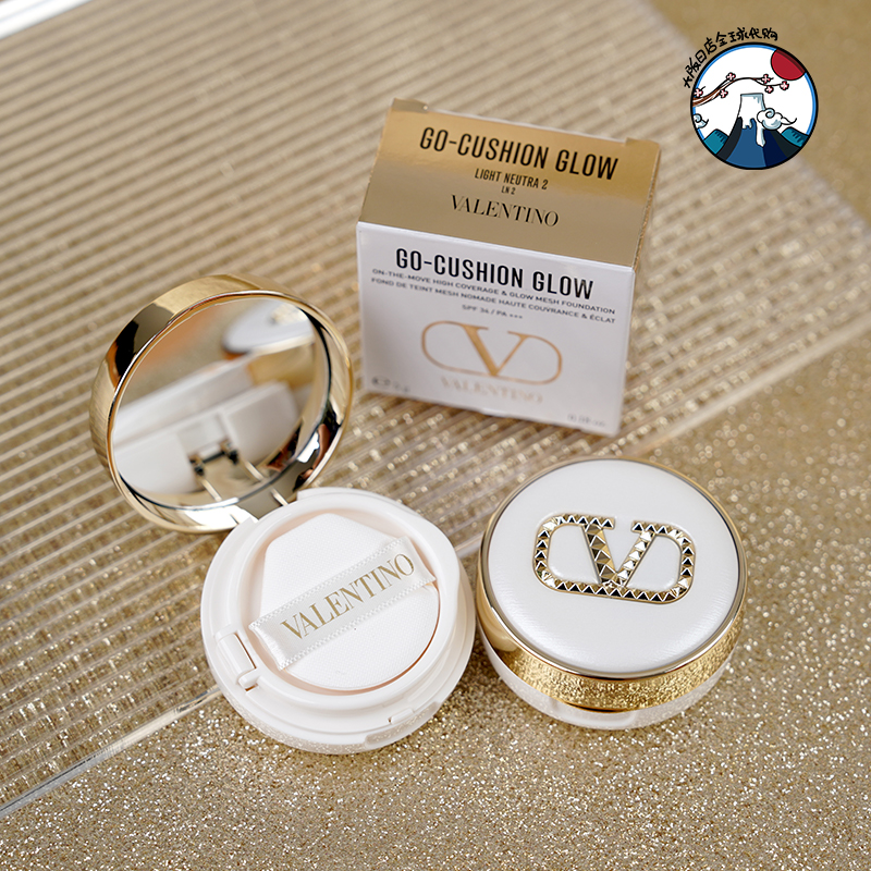 华伦天奴光影气垫粉底液LN2 持妆遮瑕便携 白色气垫粉底粉霜保湿