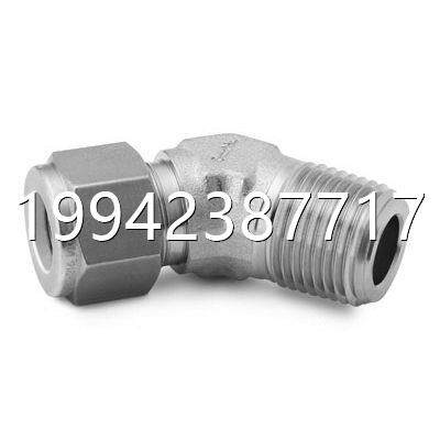 议价swagelok SS-600-5-6 45dg;外螺纹弯头 &3/8卡套管e外 x 径NP