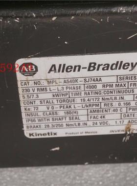 议价Allens-Badley 交流伺服馬達 mpl-aa540k-j7r4a 议价议价