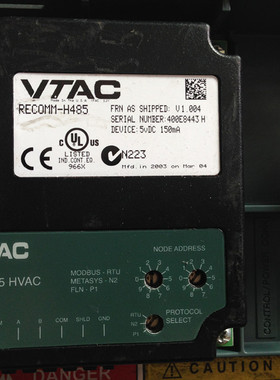 议价莱茵电梯专用变频器485通迅卡 VTAC RECOMM-H485实拍现货议价