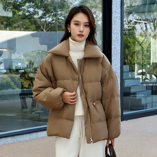 2022新款高端大气炸街高级感小个子小众宽松羽绒服女鹅绒外套103