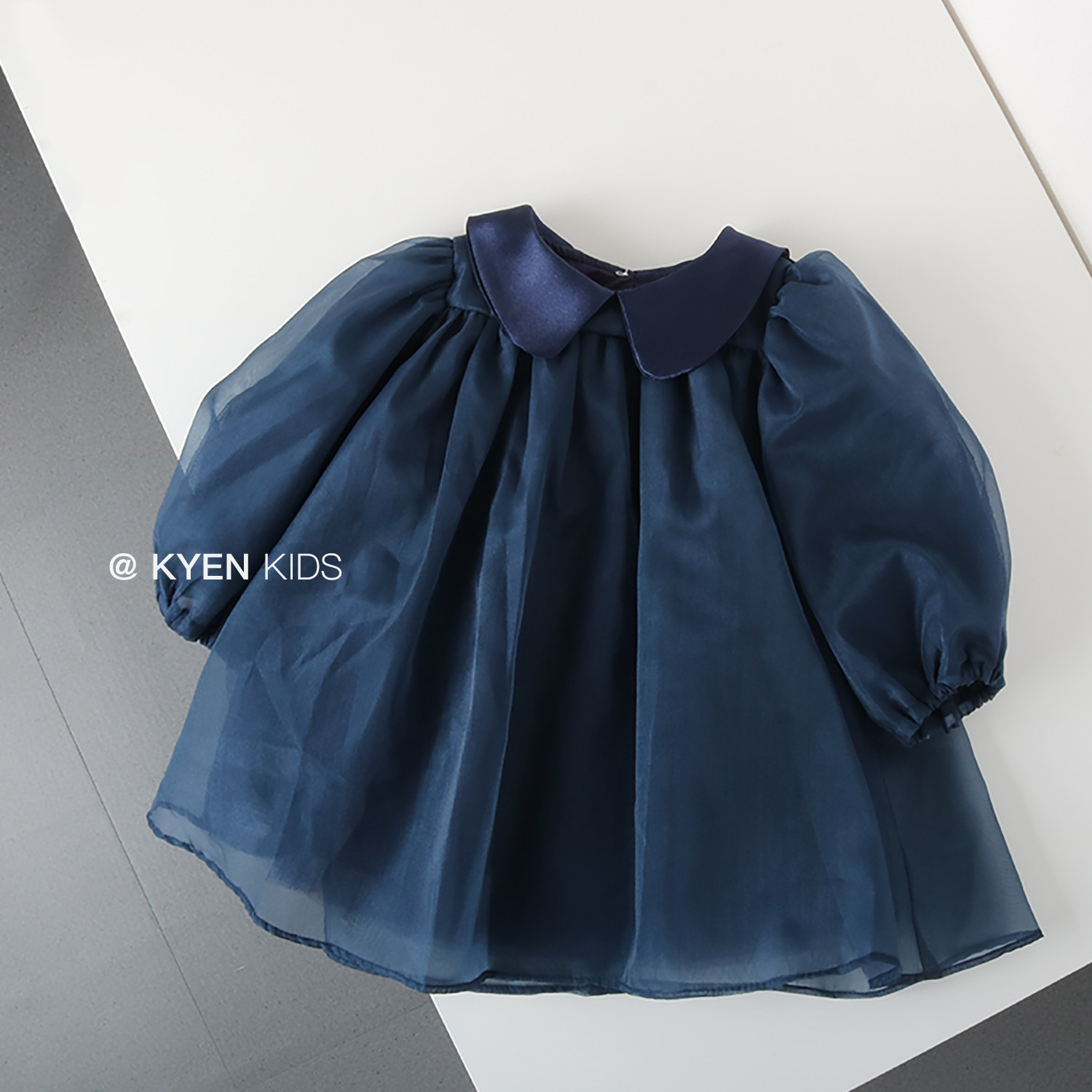 2025秋款女童连衣裙蓬蓬裙可爱公主裙韩版周岁礼服宝宝珠光纱裙