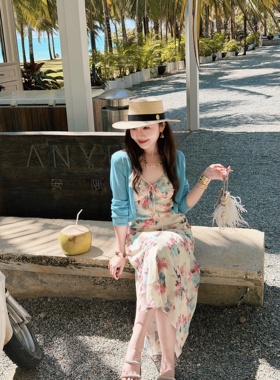 PINZIKO 大兔子 100超细莱赛尔设计感V领天丝针织开衫百搭上衣