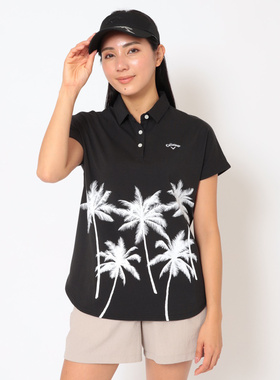 日本26春夏款Callaway卡拉威女士高尔夫服装舒适修身时尚弹力短袖
