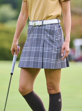日本代购25秋款卡拉威Callaway高尔夫服装女士弹力短裙格纹半身裙