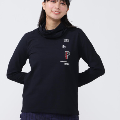 日本25年秋冬款PEARLY GATES女士高尔夫服装时尚舒适潮流柔软长袖