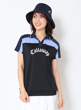 日本26春夏款Callaway卡拉威女士高尔夫服装凉感遮热修身印花短袖