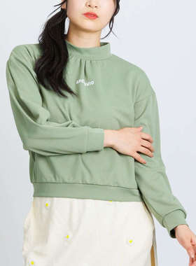 日本25年秋冬款ARCHIVIO女士高尔夫服装针织高领舒适吸湿速干长袖