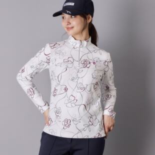 日本26春夏款adabat女士高尔夫服装拉链时尚精致起毛弹力舒适卫衣