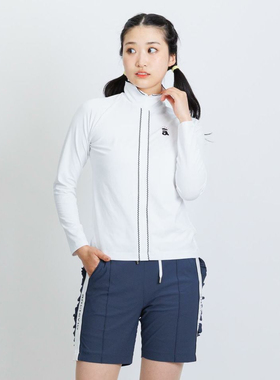 日本25年秋冬款ARCHIVIO女士高尔夫服装轻盈透气舒适弹力可爱长袖