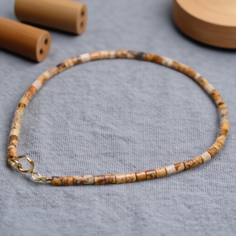 Ciel原创天然木化石手链