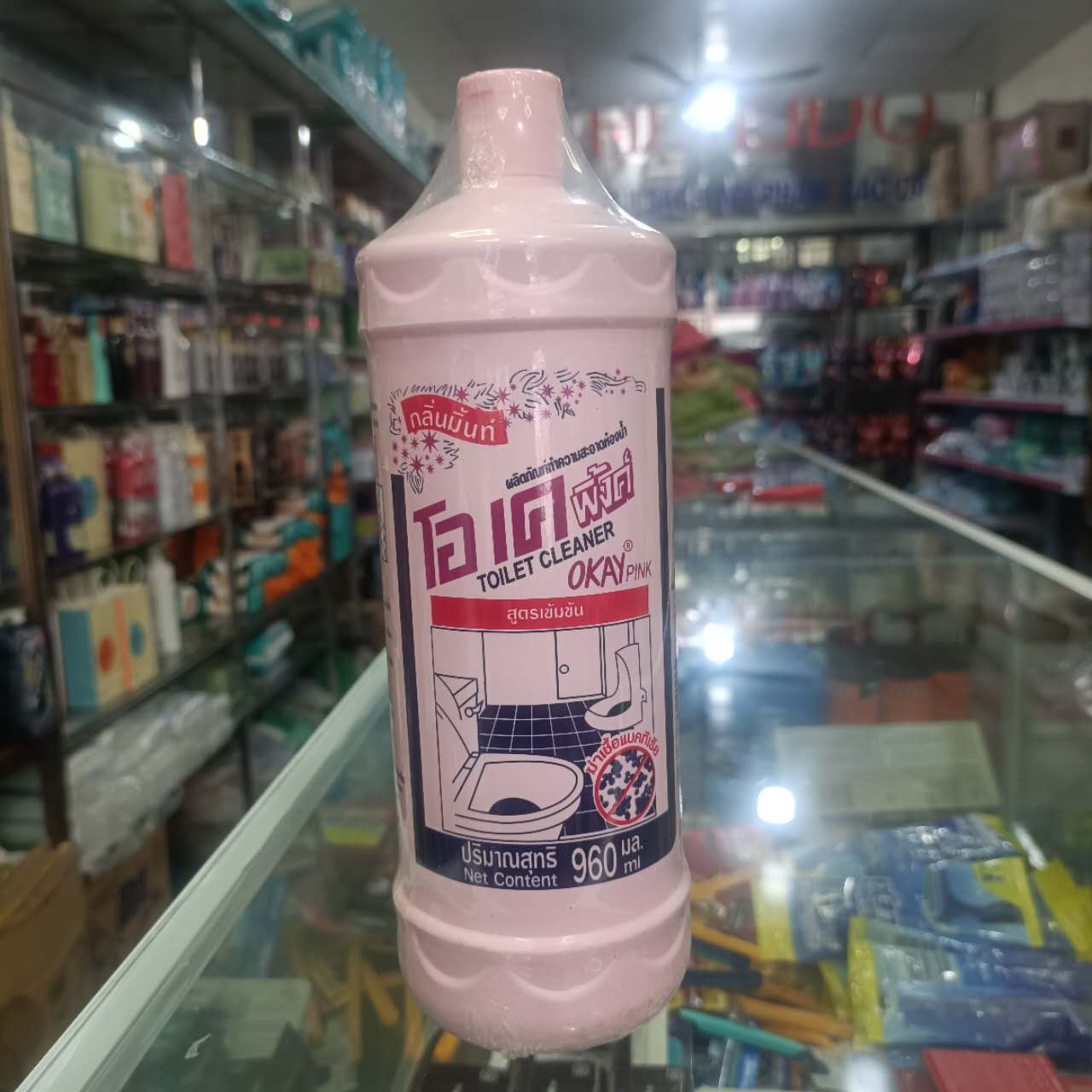 泰国OKAY马桶清洁剂洁厕净除垢液nuoc tay sach nhu moi 960ml