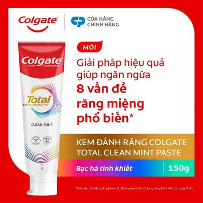 泰国高露洁total active prevention美白牙膏150克无塑封
