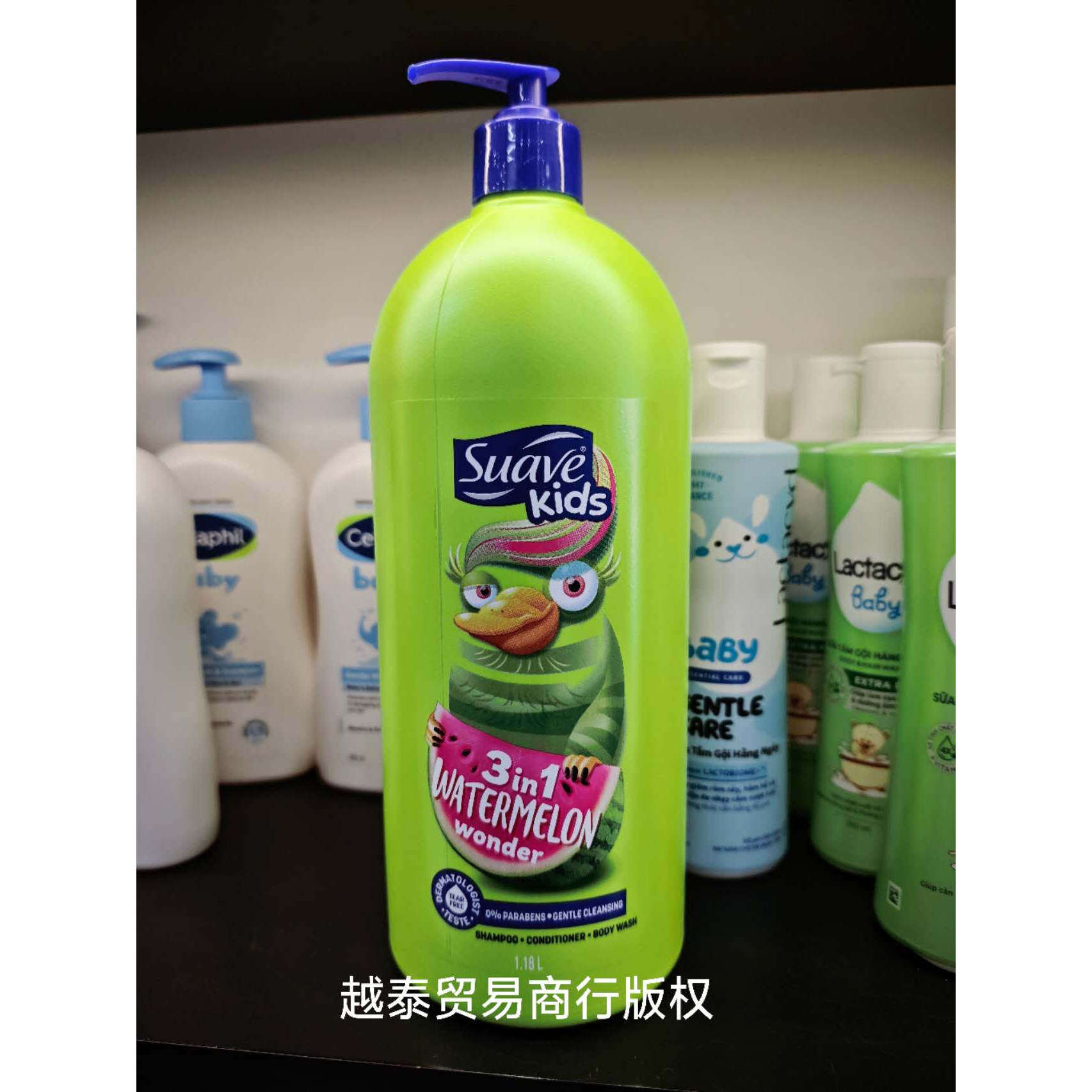 美国Suave Kids丝华芙儿童沐浴露洗发水护发素3合1无泪无刺激