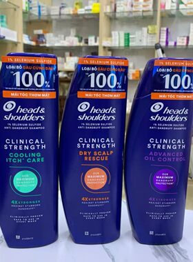 越南海飞丝 clinical strength男士洗发露强效去屑洗发水 400ml