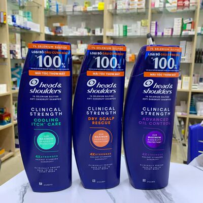 越南海飞丝 clinical strength男士洗发露强效去屑洗发水 400ml