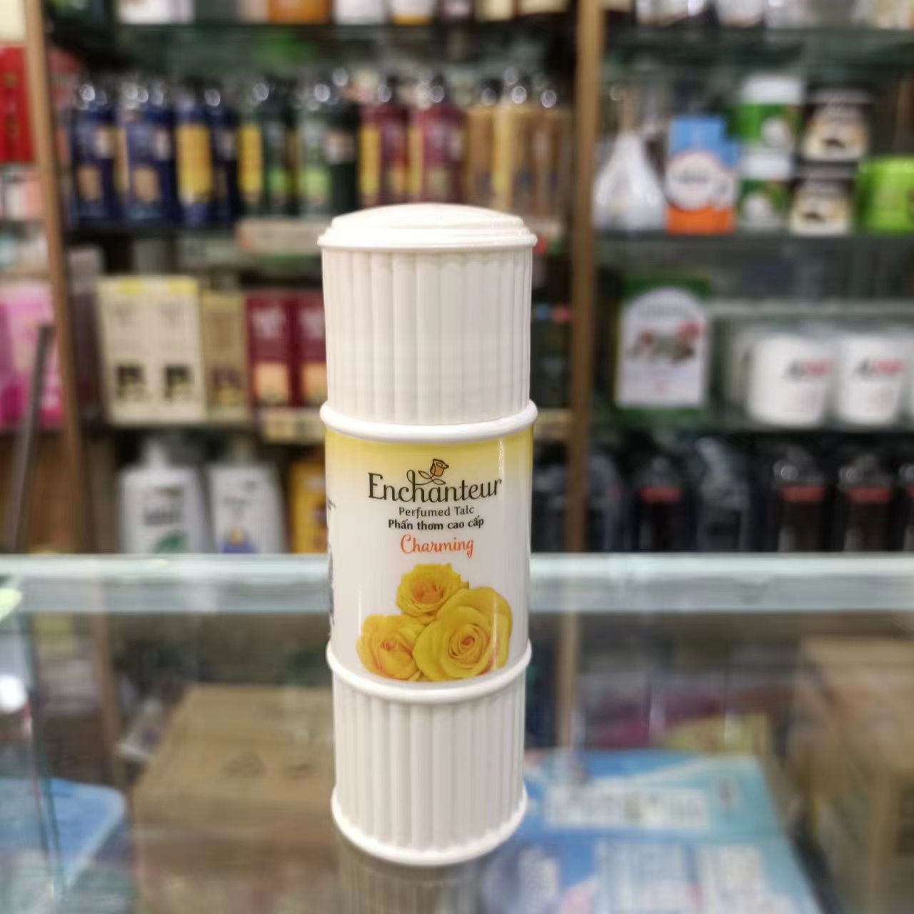 越南 Enchanteur艾诗爽身粉50g phan thom魅力玫瑰花香味