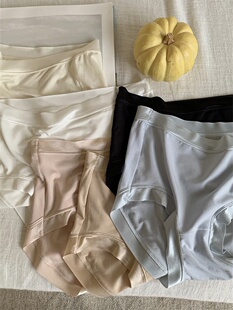 3条装 高品质90支兰精莫代尔100%桑蚕丝柔软透气高弹女士三角内裤