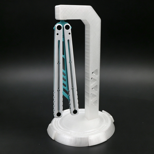 磁吸悬浮 balisong 展架 蝴蝶刀练习刀组装展示台架