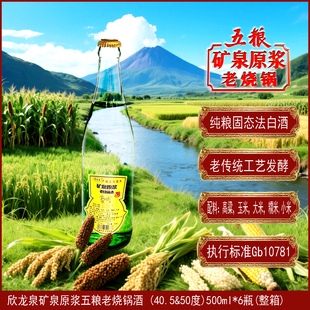 矿泉原浆老烧锅五粮40.5度五大连池白酒压盖怀旧小烧老窖固态粮食