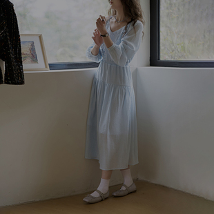 收腰显瘦中长款 BORAN帛然2025秋季 连衣裙法式 长袖 裙子N2D1156 新款