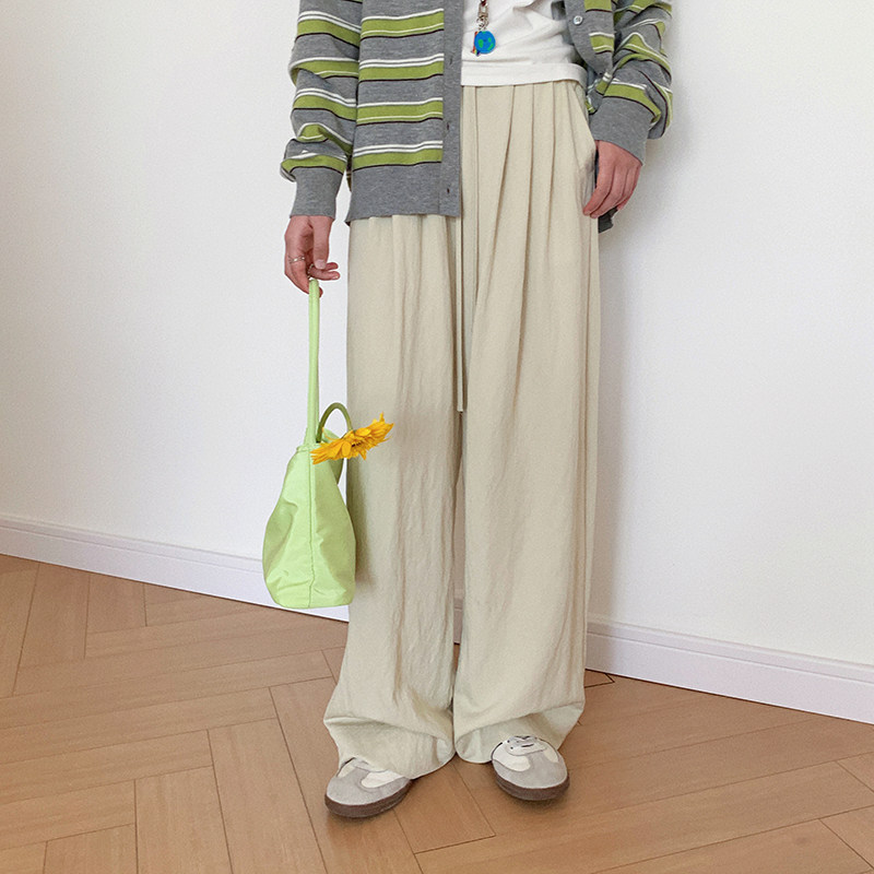 BORAN帛然2026新款女士薄款时尚简约百搭宽松直筒休闲阔腿裤6188,女装/女士精品,休闲裤,淘宝优惠券,粉丝福利购,淘宝优惠卷