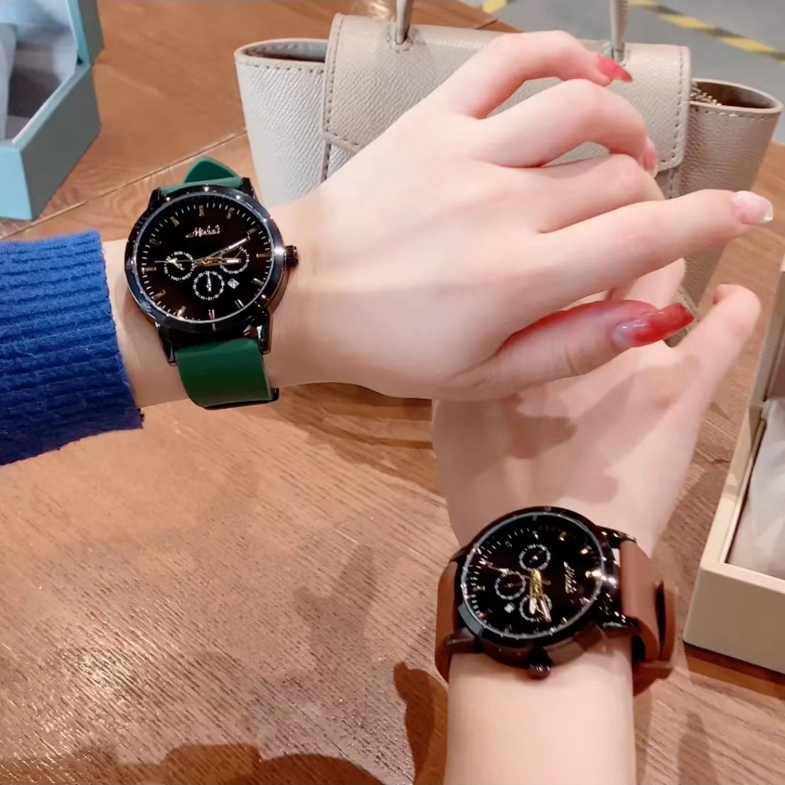 mishali复古小众女士闺蜜腕表