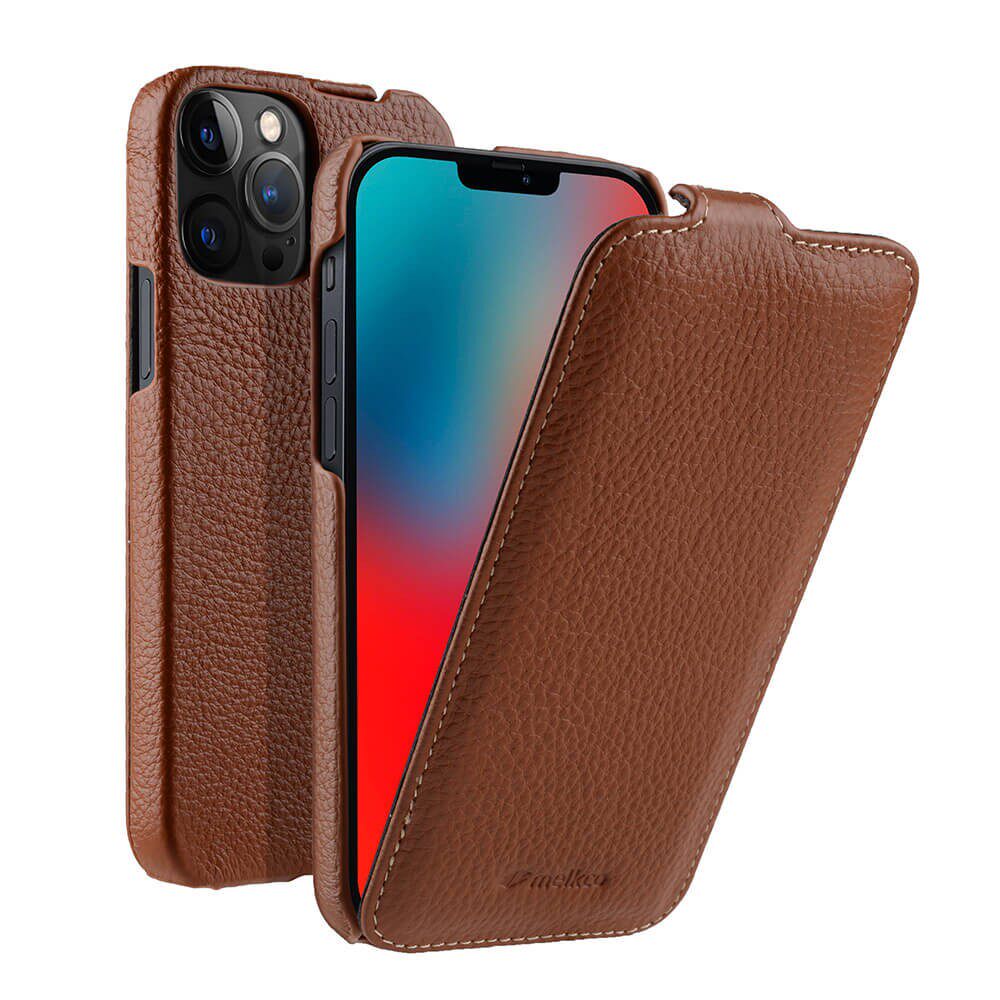 适用苹果15手机壳头层牛皮iphone14promax上下翻盖13pro真皮荔枝纹保护套14plus男女款12mini商务全包防摔