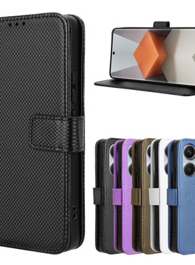 适用小米红米note13手机壳redminote13pro+翻盖插卡皮套防摔挂绳