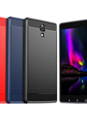 适用联想Phab2手机壳Phab2Plus拉丝碳纤维纹保护套软Pro全包防摔
