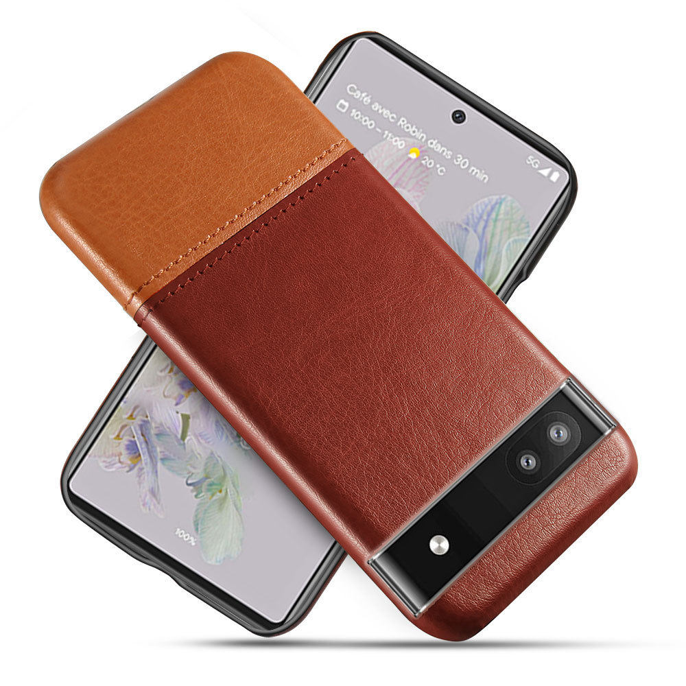 适用谷歌Pixel7手机壳拼色皮套