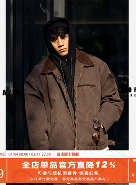 NOFAITH底特律工装夹克男秋季款日系复古cleanfit上衣外套无信仰