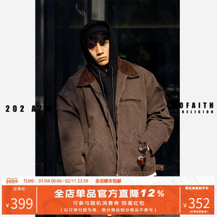 NOFAITH底特律工装夹克男秋季款日系复古cleanfit上衣外套无信仰