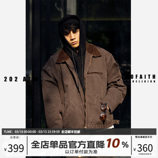 NOFAITH底特律工装夹克男秋季款日系复古cleanfit上衣外套无信仰