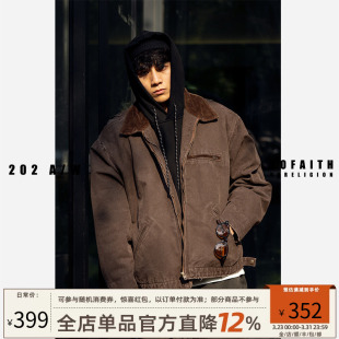 NOFAITH底特律工装夹克男秋季款日系复古cleanfit上衣外套无信仰
