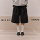 宽松休闲七分裤 通勤百搭直筒短款 无信仰 女夏季 NOFAITH纯色休闲裤