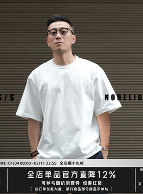 NOFAITH重磅300g纯棉短袖T恤白色宽松潮流纯色打底t恤男女无信仰