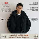 NOFAITH连帽可拆卸飞行夹克外套男加厚Bomber短款 3M新雪丽棉衣 版