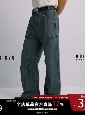NOFAITH做旧60s德国vintage工装裤男宽松直筒休闲长裤纯棉法工裤