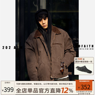 日系复古cleanfit上衣外套无信仰 款 NOFAITH底特律工装 夹克男秋季