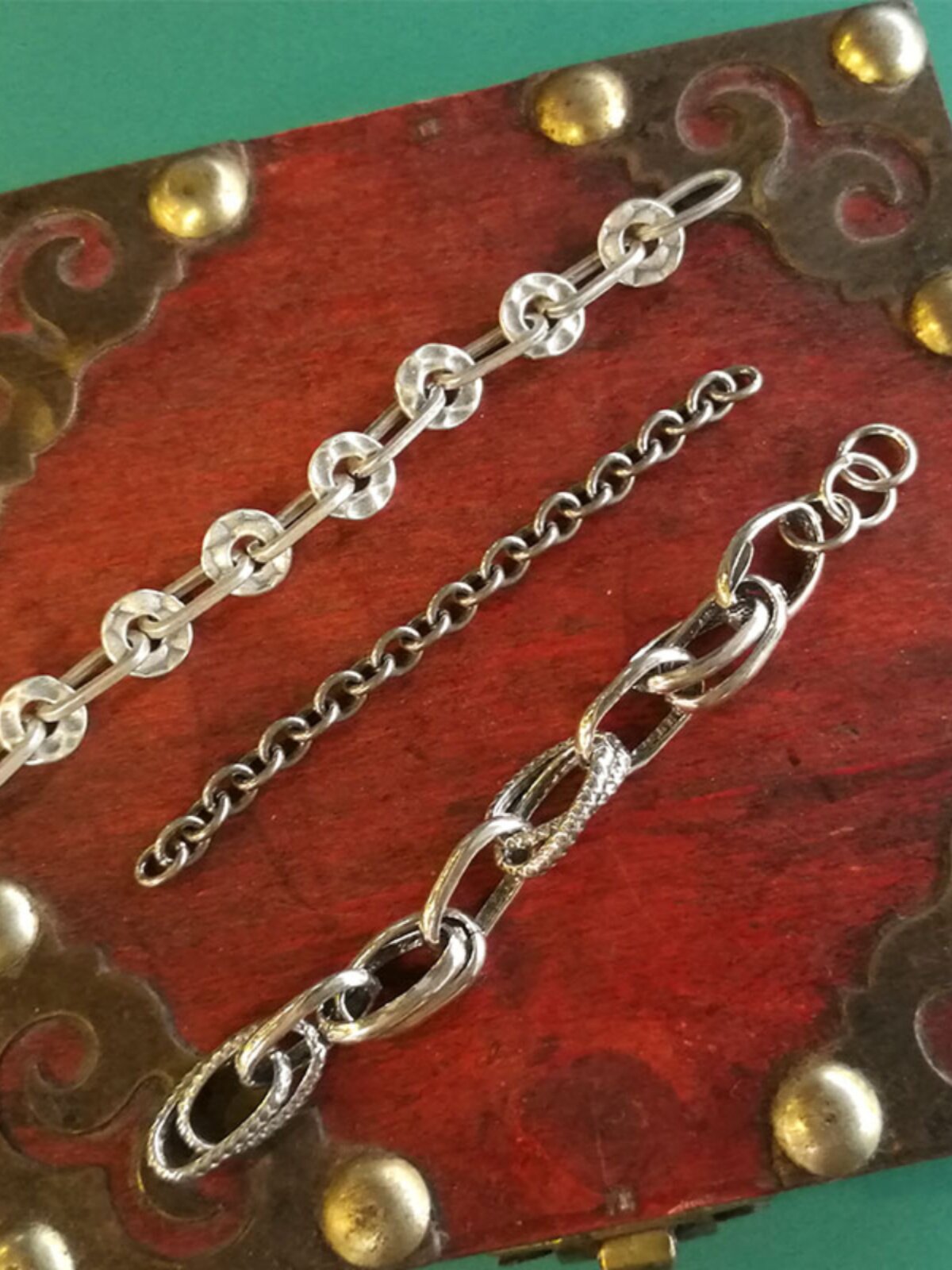 CHAIN SEMI-FINISHED BRACELET DIY MATERIAL VINTAGE DISTRESSED SILVER NECKLACE ACCESSORIES SILVER TASSEL BEAD CHAIN ACCESSORIES