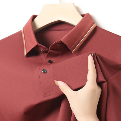 婚庆爸爸男装婚礼正装喜公公礼服婚宴短袖结婚父母参加女儿穿T恤.