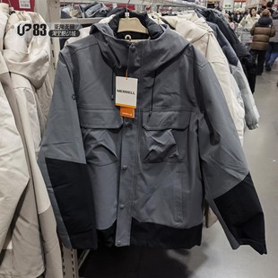 Sam山姆代购 MERRELL迈乐男士三合一鹅绒连帽羽绒服户外冲锋衣