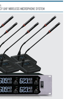 Barsom 巴森 BR-S008A一拖八 无线手持 会议 头戴 U段国定频率