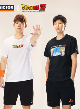 VICTOR威克多胜利七龙珠联名款羽毛球服运动T恤短袖T501DBZ男女款