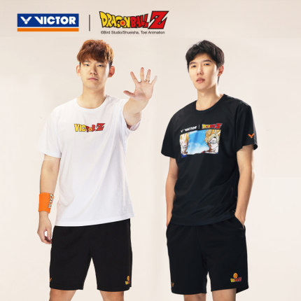 VICTOR威克多胜利七龙珠联名款羽毛球服运动T恤短袖T501DBZ男女款