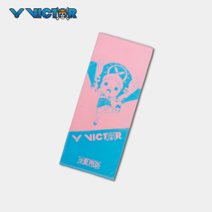 胜利VICTOR海贼王联名款 OPSI粉红乔巴 羽毛球运动毛巾纯棉吸汗TW