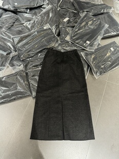 半身裙女 高腰显瘦百搭纯色中长款 欧洲站2025秋冬新款 欧货时尚